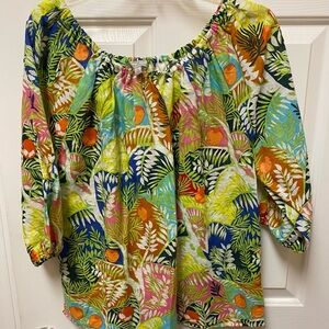 Tropical Print Women's Top